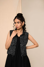 Load image into Gallery viewer, Bayaan Handblock Printed Jacket Shirt