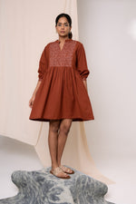 Load image into Gallery viewer, Wafa Handblock Printed Dress