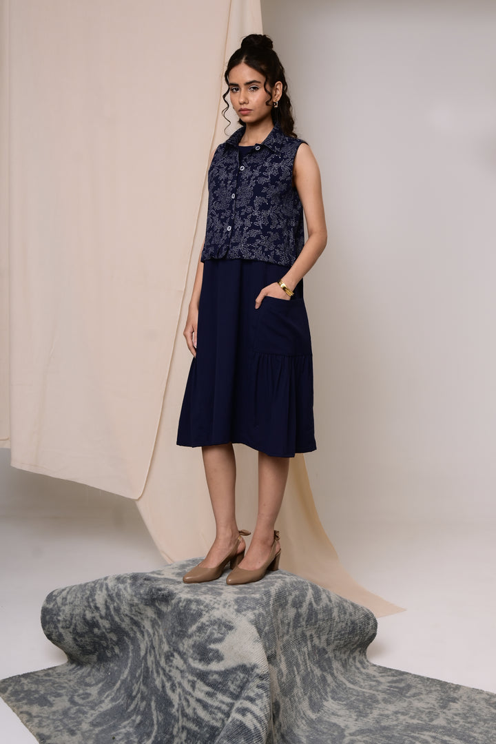 Sutra Paneled Sleeveless Dress