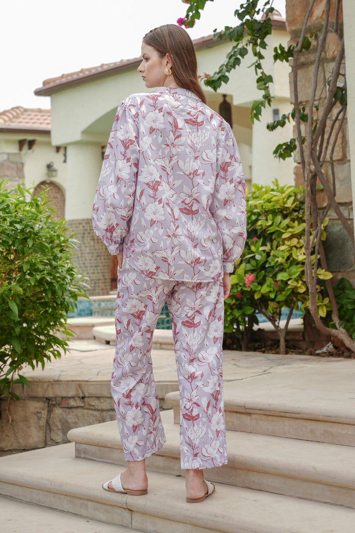 Lavender Bloom Co - ord Set - MODERN BLUE
