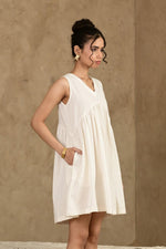 Load image into Gallery viewer, Pehchan Sleeveless Dress - MODERN BLUE