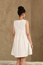 Load image into Gallery viewer, Pehchan Sleeveless Dress - MODERN BLUE
