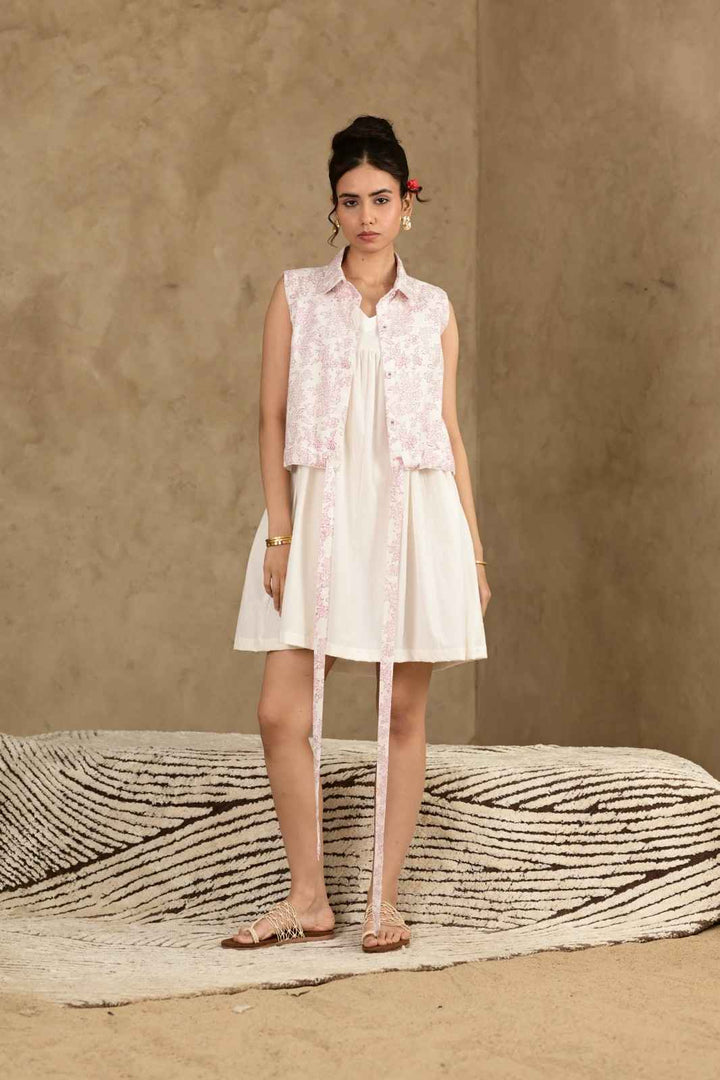 Pehchan Sleeveless Dress - MODERN BLUE