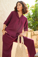 Load image into Gallery viewer, Fine Wine Co-ord Set - MODERN BLUE
