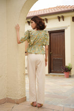 Load image into Gallery viewer, PASTEL POP top with drawstrings - MODERN BLUE