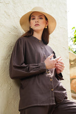 Load image into Gallery viewer, Brown Sugar Shirt - MODERN BLUE
