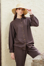 Load image into Gallery viewer, Brown Sugar Shirt - MODERN BLUE
