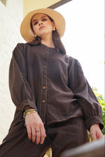 Load image into Gallery viewer, Brown Sugar Shirt - MODERN BLUE
