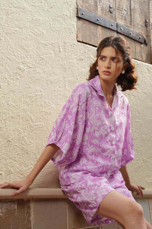 Lilac Breeze Shirt - MODERN BLUE