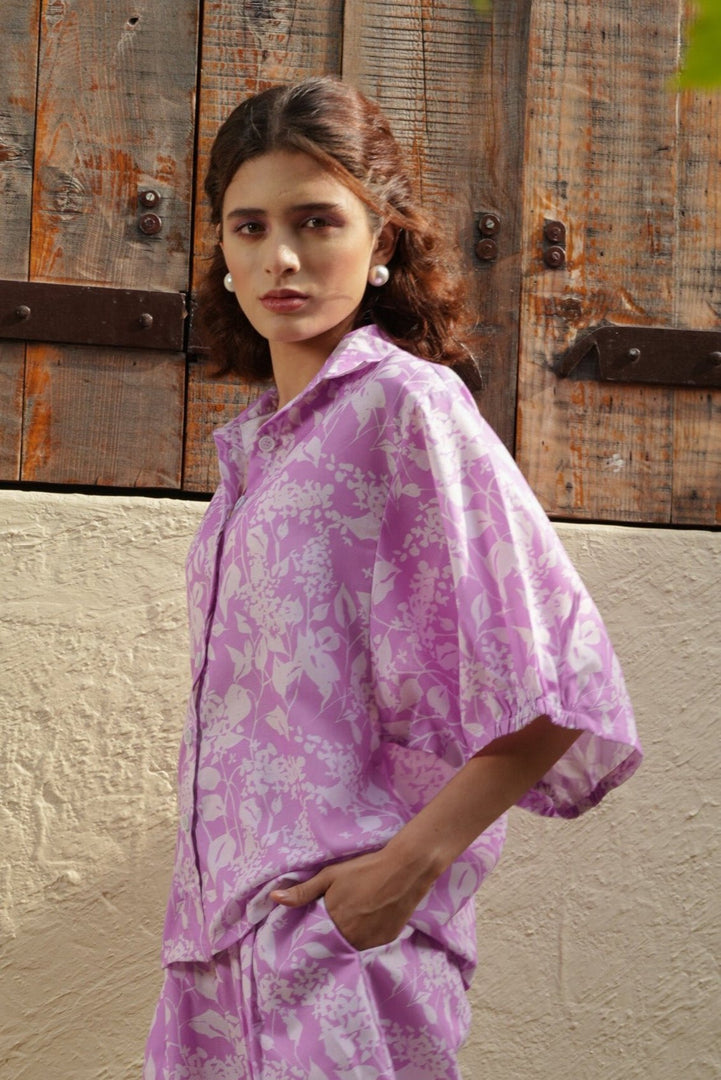 Lilac Breeze Shirt - MODERN BLUE