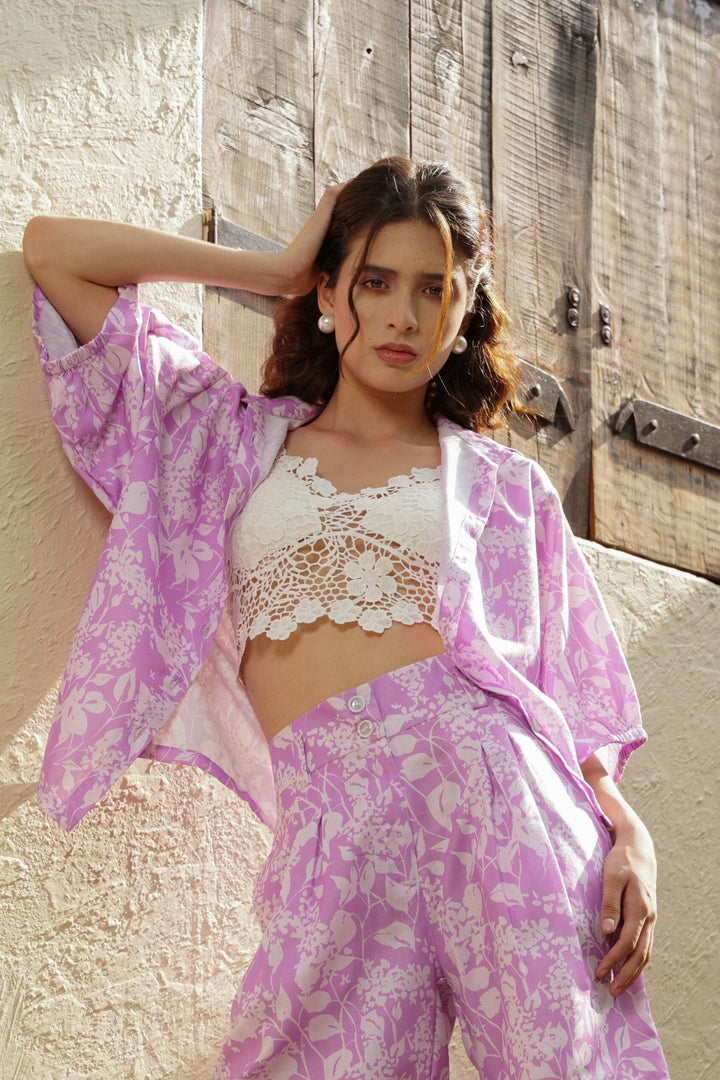 Lilac Breeze Shirt - MODERN BLUE