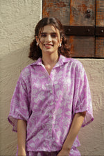 Load image into Gallery viewer, Lilac Breeze Shirt - MODERN BLUE
