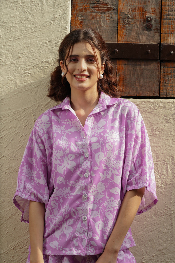 Lilac Breeze Shirt - MODERN BLUE