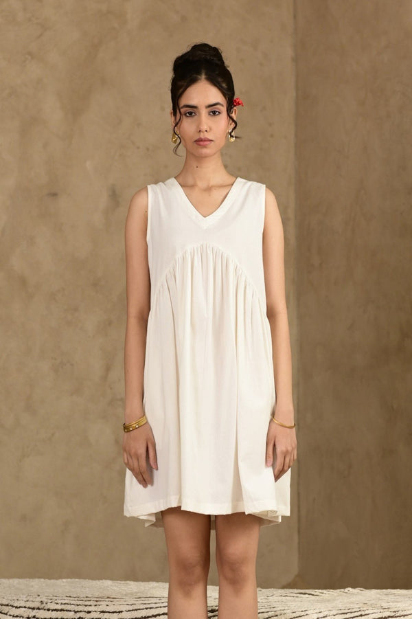 Pehchan Sleeveless Dress - MODERN BLUE