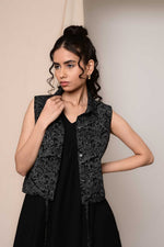 Load image into Gallery viewer, Pehchan Sleeveless Dress - MODERN BLUE
