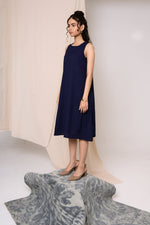 Load image into Gallery viewer, Sutra Paneled Sleeveless Dress - MODERN BLUE
