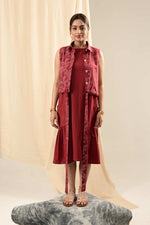 Load image into Gallery viewer, Sutra Paneled Sleeveless Dress - MODERN BLUE
