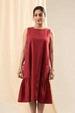 Load image into Gallery viewer, Sutra Paneled Sleeveless Dress - MODERN BLUE
