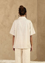 Load image into Gallery viewer, Umeed Handblock Printed Oversized Shirt - MODERN BLUE
