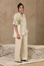 Load image into Gallery viewer, Umeed Handblock Printed Oversized Shirt - MODERN BLUE
