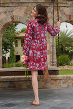 Load image into Gallery viewer, Scarlett Blossom Dress - MODERN BLUE
